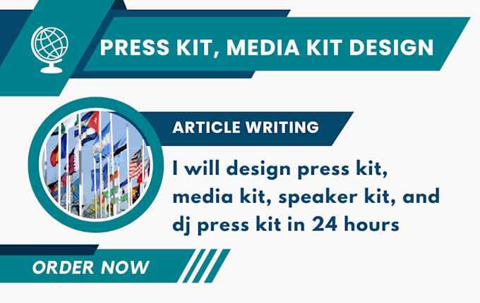 Gig Preview - Design press kit, media kit, speaker kit, and dj press kit in 24 hours