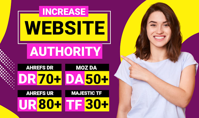 Gig Preview - Increase domain rating ahrefs dr domain authority moz da with seo backlinks