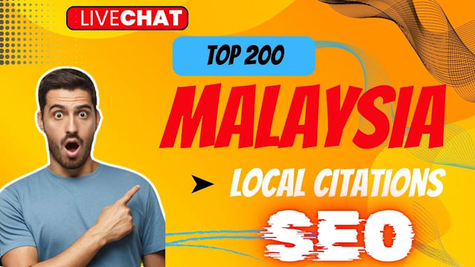 Gig Preview - Do top live 200 local citations for malaysia