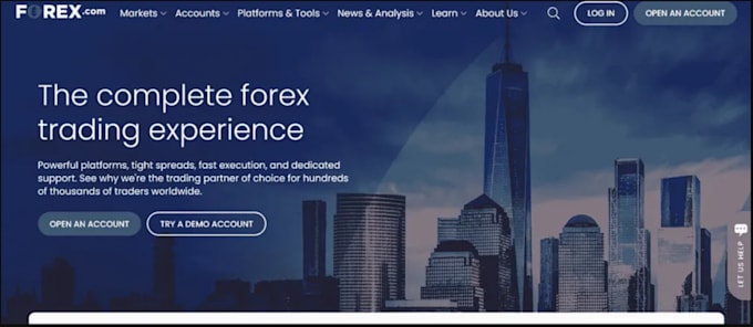 Gig Preview - Build forex broker website, forex trading platform, forex trading website