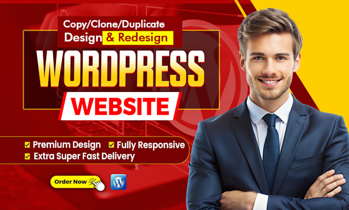 Gig Preview - Duplicate, clone, copy or redesign wordpress website by elementor