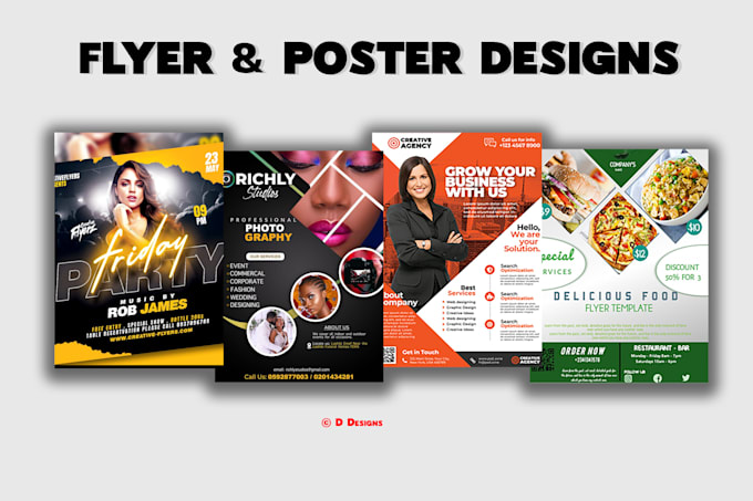 Gig Preview - Design a professional flyer or poster for your business