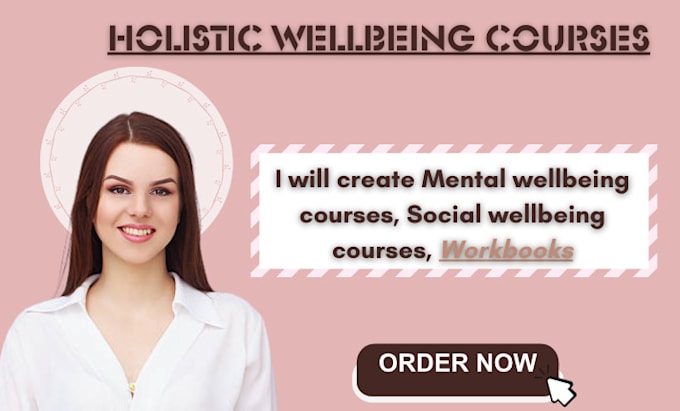 Gig Preview - Create mental wellbeing courses, social wellbeing courses, workbooks