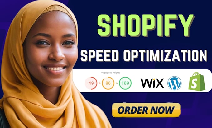 Gig Preview - Do shopify speed optimization shopify bug fix page speed shopify seo speed boost