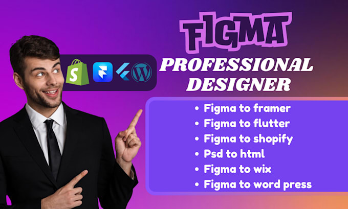 Bestseller - convert figma to framer, flutter, shopify, wix, wordpress, and PSD to HTML