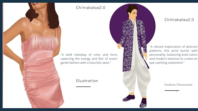 Gig Preview - Make fashion illustrations and portraits