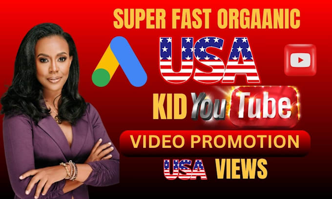 Gig Preview - Super fast kids youtube, kid video promotion, kids channel organically