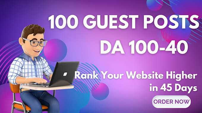 Bestseller - write and publish 100 guest posts