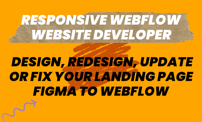 Gig Preview - Update, design, redesign, develop responsive webflow website, figma to webflow