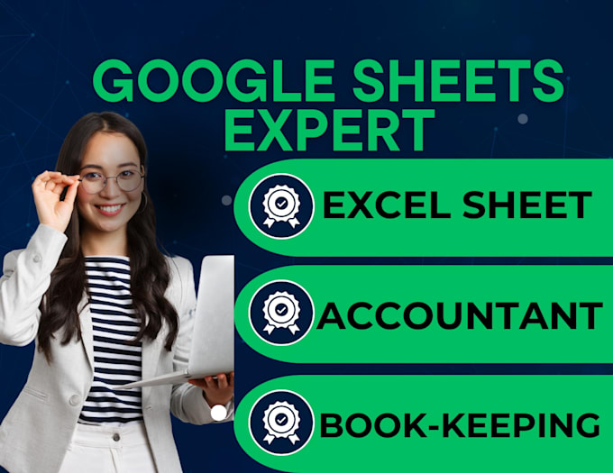 Gig Preview - Do data entry on excel, google sheets, dash board, quick books