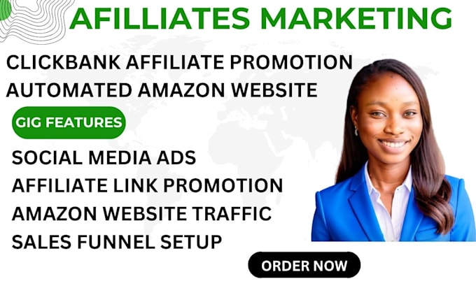 Gig Preview - Do automated clickbank affiliate marketing sales funnel link promotion