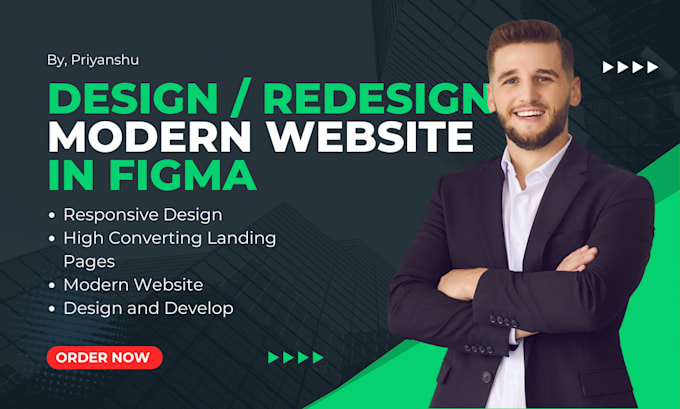 Gig Preview - Design, redesign, and develop professional websites and landing pages