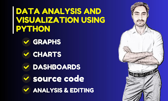 Gig Preview - Be your data analyst and create charts, graphs and dashboards using python