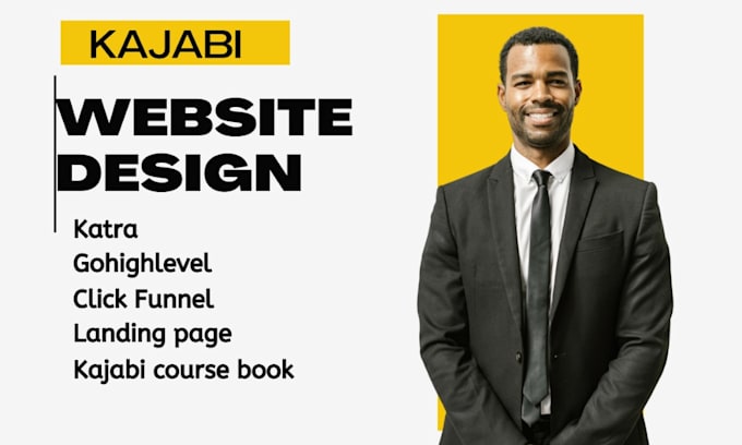 Gig Preview - Design your kajabi podia teachable katra online coaching landing page thinkific