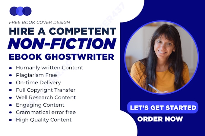 Gig Preview - Be your ebook ghostwriter, amazon kindle ebook writer, ebook writing