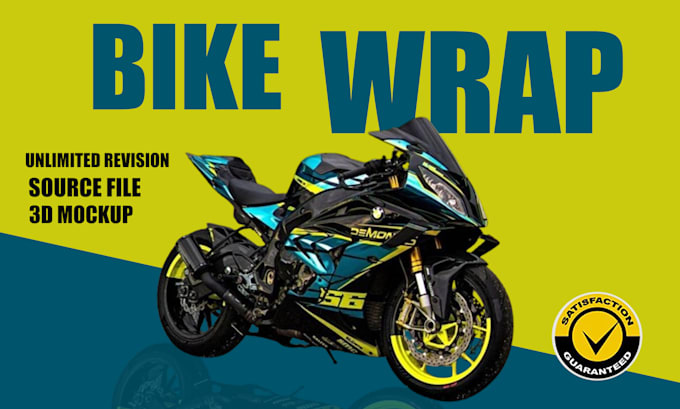 Gig Preview - Do unique motorcycle street bike wrap design