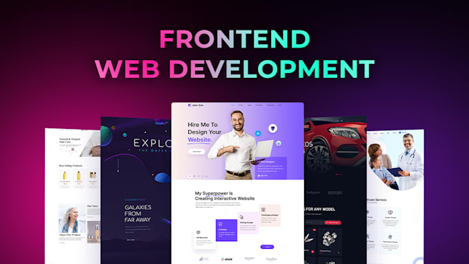 Gig Preview - Do frontend web development using react tailwind CSS HTML and javascript