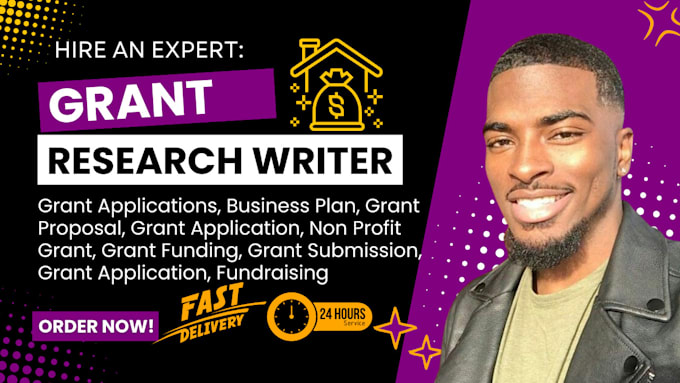 Gig Preview - Research grant, write grant proposal, business plan, apply for grant, non profit