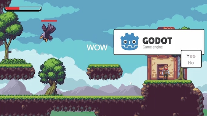 Gig Preview - Develop an amazing 2d game with godot engine