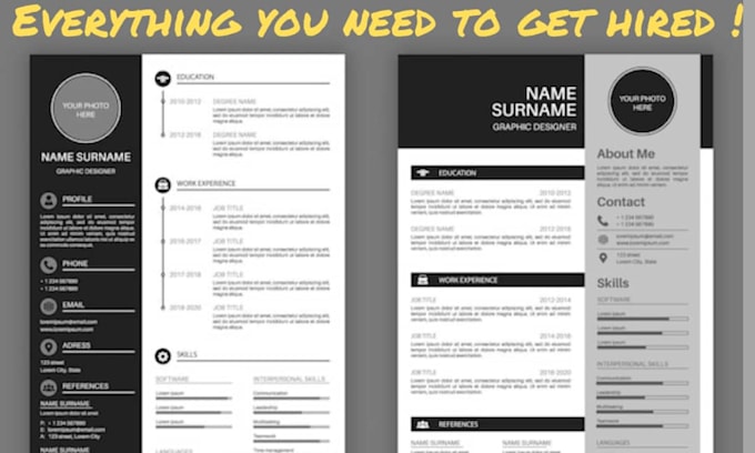 Gig Preview - Do write and design resume design, cv maker, teacher resume, banking resume