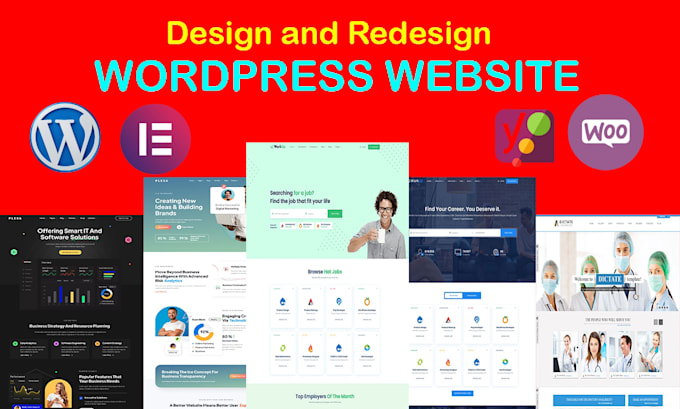 Gig Preview - Design or revamp a clean, modern, and responsive wordpress website