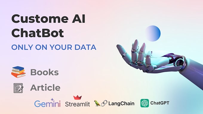 Gig Preview - Build custom ai chatbots using langchain, streamlit, gemini and gpt