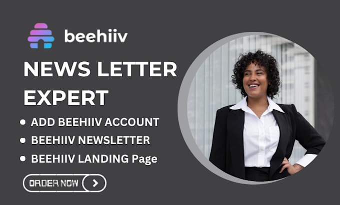 Gig Preview - Setup beehiiv newsletter, beehive landing page design, beehiiv ai newsletter