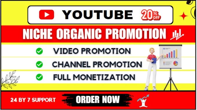 Gig Preview - Do fast video promotion and channel promotion with youtube monetization