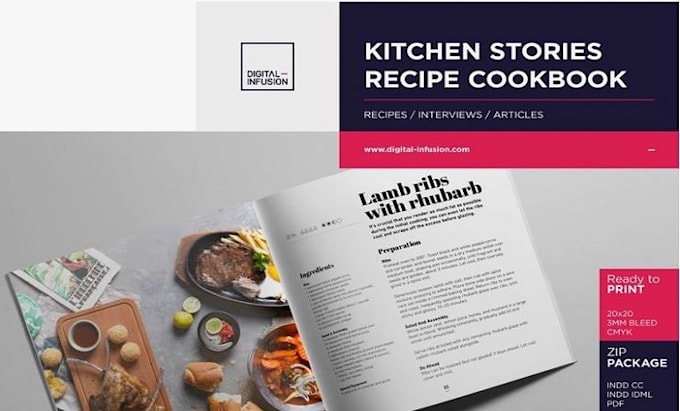 Gig Preview - Write cookbook recipe book, cookbook design, cookbook formatting ebook writer