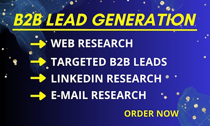 Gig Preview - Do targeted b2b lead generation and email list building