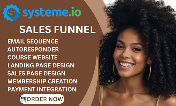 Gig Preview - Design and clone systeme io, systeme io sales funnel, sales funnel, systeme io