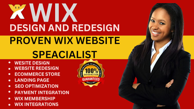 Gig Preview - Create wix website design or wix website redesign