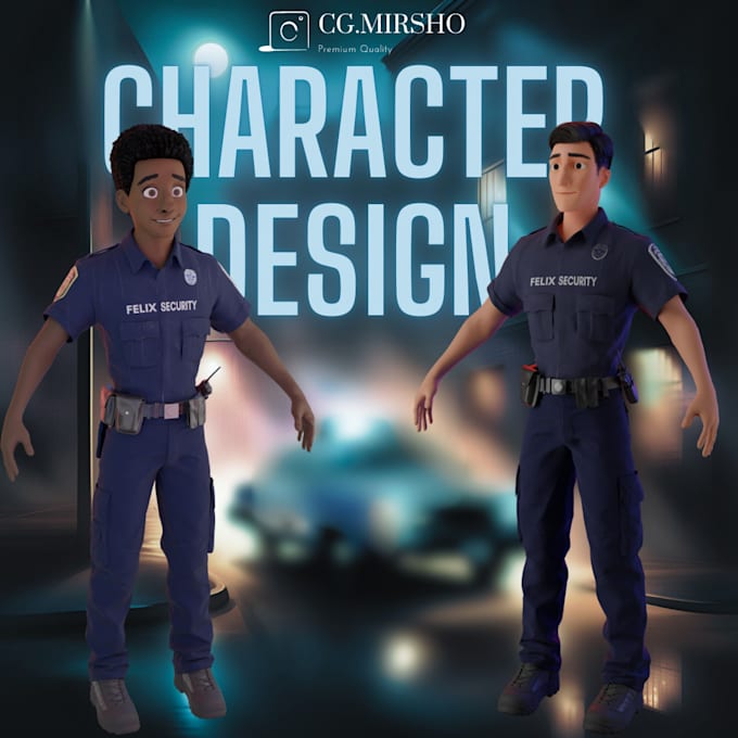 Gig Preview - Do 3d characters modeling for cartoon,game and film