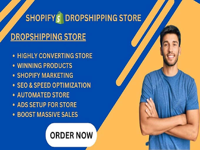 Gig Preview - Build an automated shopify drop shipping store and shopify ecommerce website