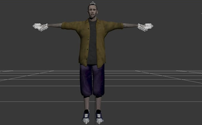 Gig Preview - Create 3d realistic character, re texture, rig for animation and mesh fix