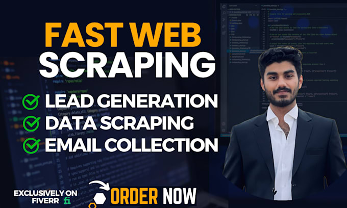 Gig Preview - Do web scraping, website scraping and web crawling using python from any website