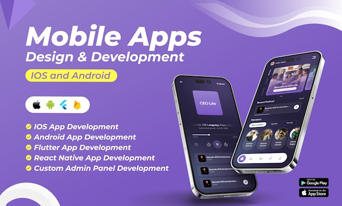 Bestseller - do mobile app development flutter app ios app and android app