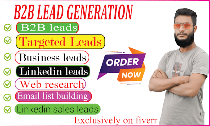 Gig Preview - Do b2b lead generation and prospect email list building