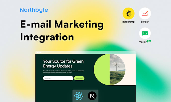 Gig Preview - Integrate your website with email marketing service mailchimp sender mailerlite