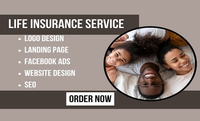 Gig Preview - Design life insurance website, life insurance landing pages