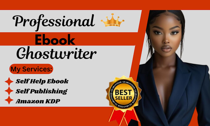 Gig Preview - Ghostwrite self help ebook, ebook writer, amazon kdp book writing