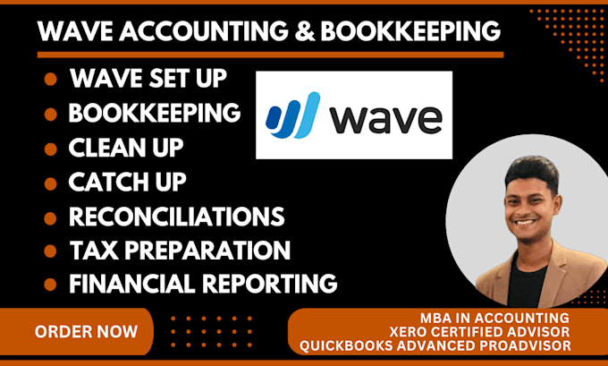 Gig Preview - Do accounting, bookkeeping and bank reconciliation using wave apps