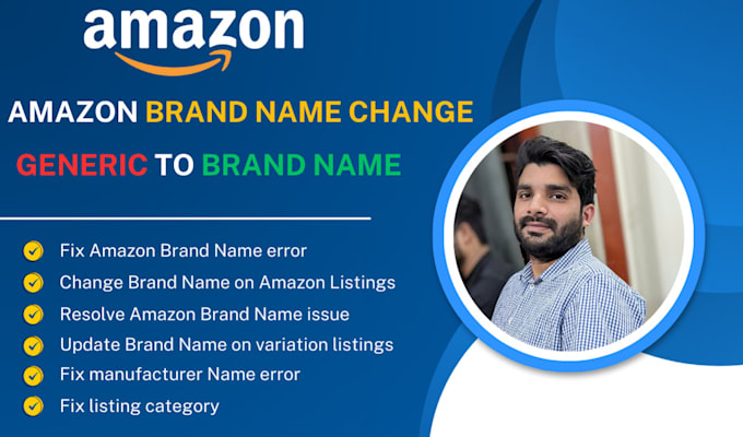 Gig Preview - Change or resolve amazon brand name issues, old to new brand on amazon listings