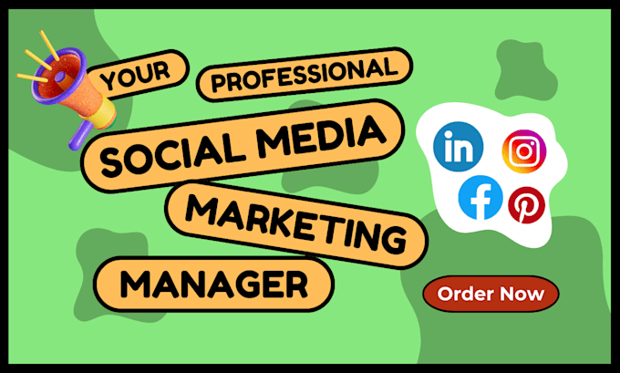 Gig Preview - Be your professional social media marketing manager