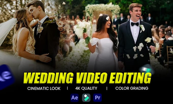 Gig Preview - Edit wedding videos and color grading cinematically