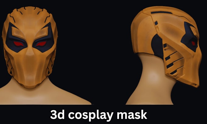 Gig Preview - Sculpt 3d cosplay mask,3d armour, oni mask, 3d helmet for 3d printing