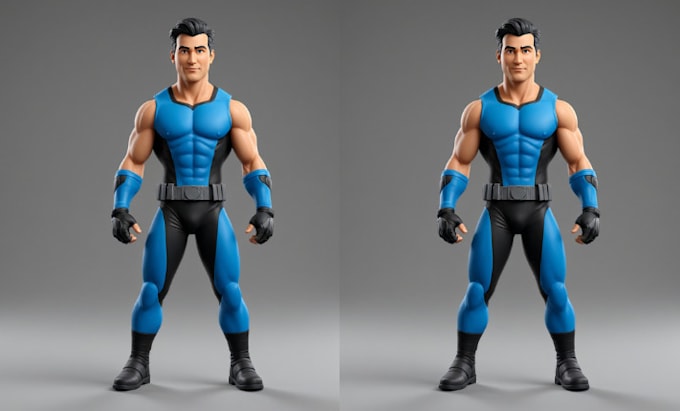 Gig Preview - Create 3d toy 3d model action figure 3d character modeling for  3d printing