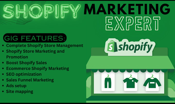 Gig Preview - Do shopify store shopify promotion ecommrce marketing to boost shopify sales