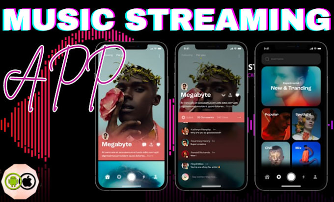 Gig Preview - Build music streaming app hybrid music app live streaming app