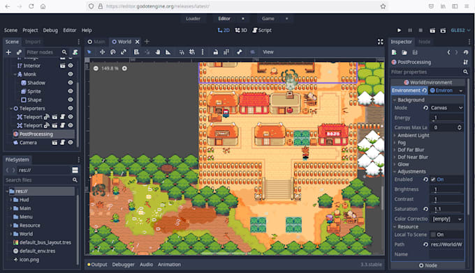 Gig Preview - Develop a 2d game using godot engine